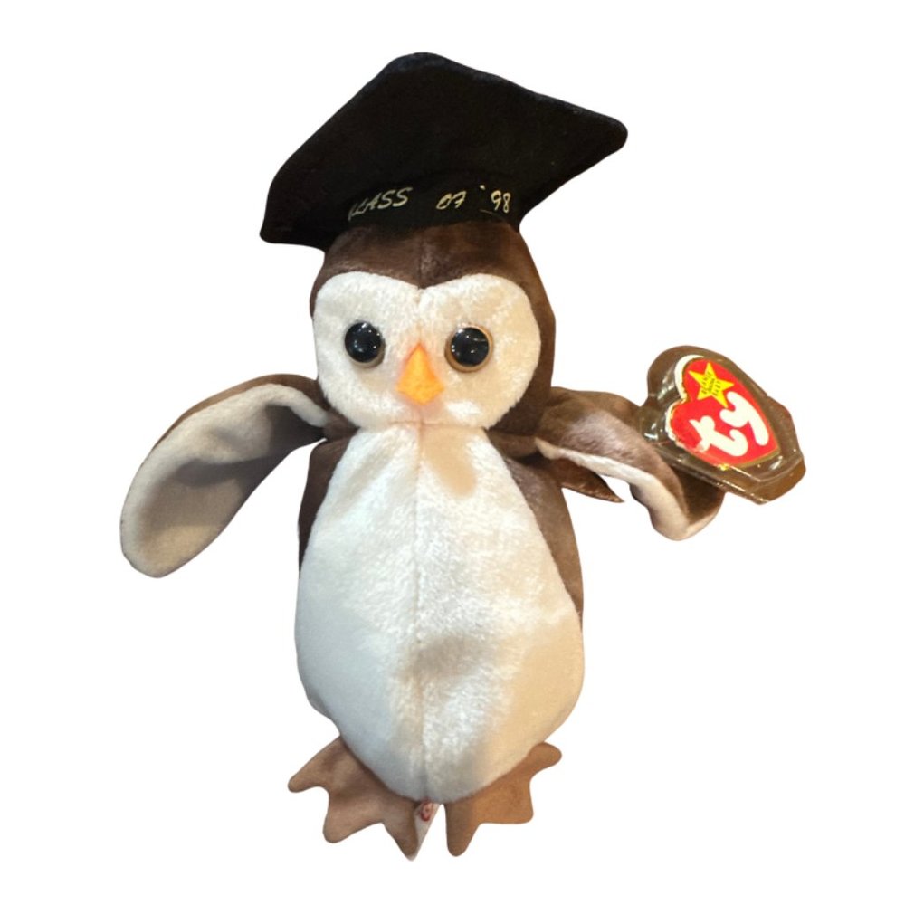 Ty Beanie Babies Wise the Owl - NWMT